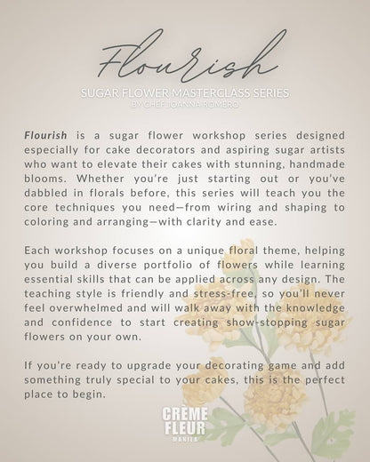 Flourish Sugar Flower Masterclass Series