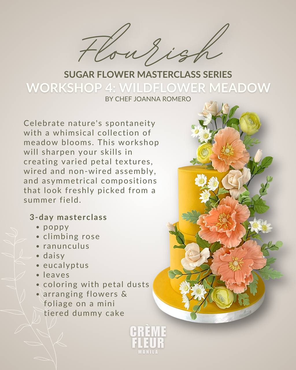 Flourish Sugar Flower Masterclass Series