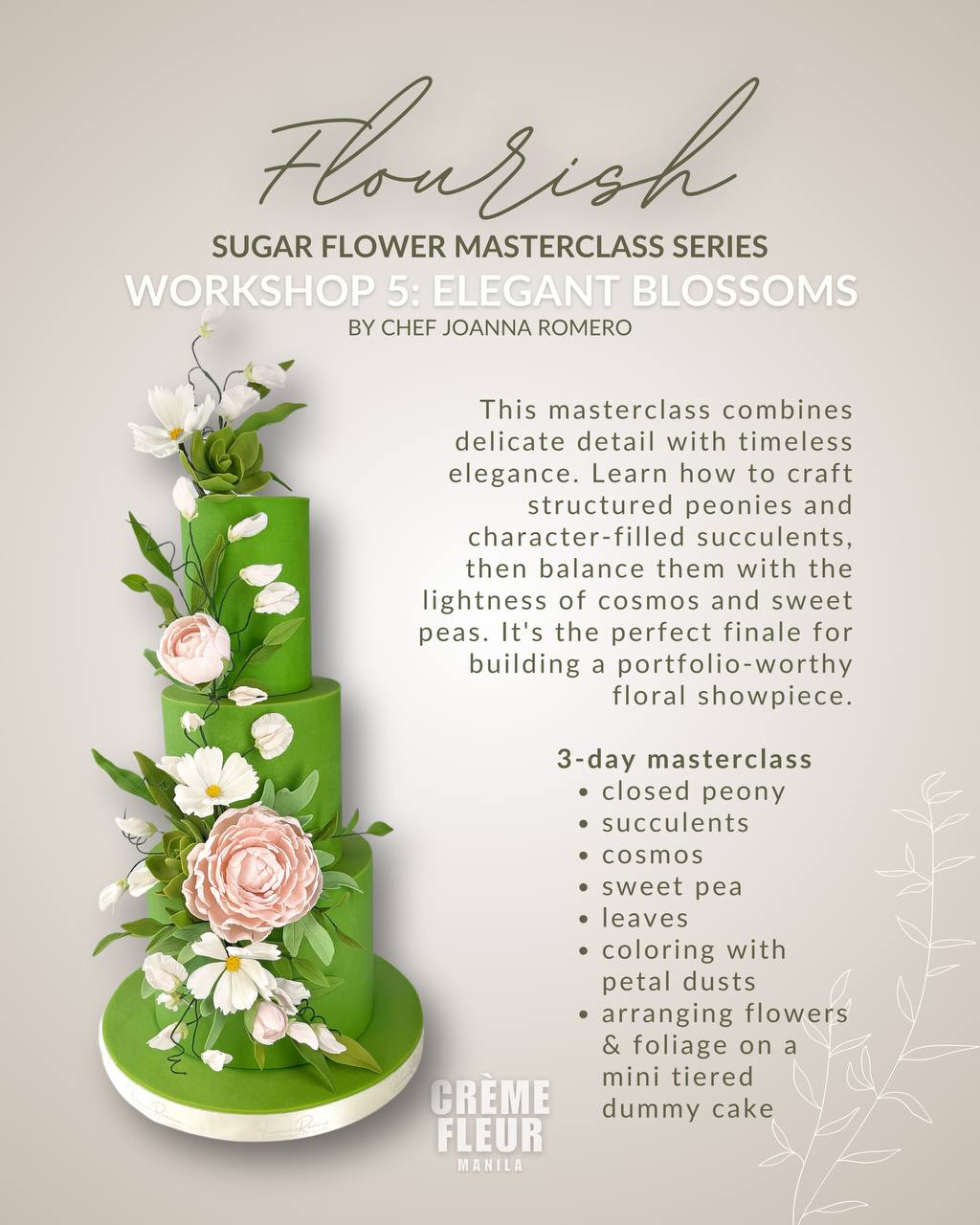Flourish Sugar Flower Masterclass Series